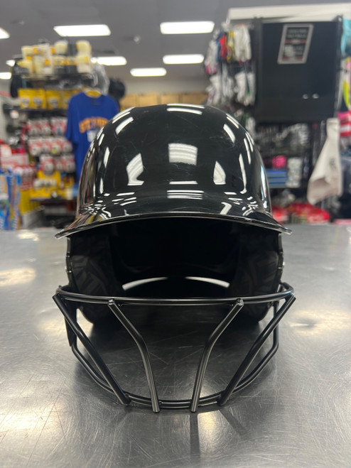 Vist Large View of Product Image Which is Used Evoshield XVT 2.0 GLOSS Batting Helmet w/Mask Black M/L