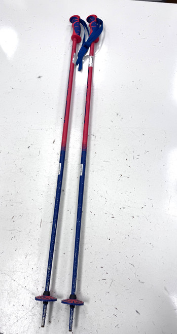 Vist Large View of Product Image Which is Used KERMA Mens DH Ski Pole Red 120 cm / 48 in