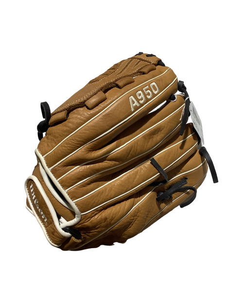 Vist Large View of Product Image Which is Used Wilson A950 BB/SB Glove LH Throw Brown 12 1/2"