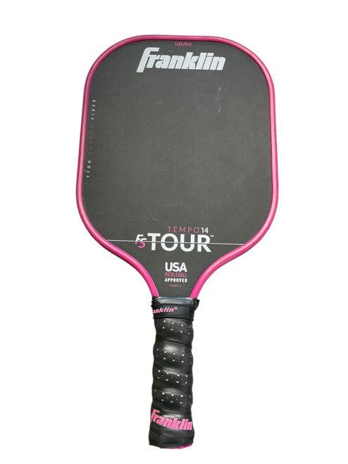 Vist Large View of Product Image Which is Used Franklin FS TOUR TEMPO 14 Pickleball Racquet Pink