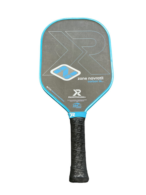 Vist Large View of Product Image Which is Used PROXR ZANE NAVRATIL Pickleball Racquet Carolina Blue