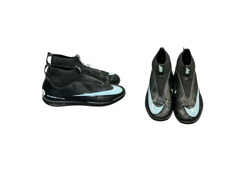 Vist Large View of Product Image Which is Used Nike AIRZOOM MERCURIAL Soccer Indoor Shoes Black Junior 05