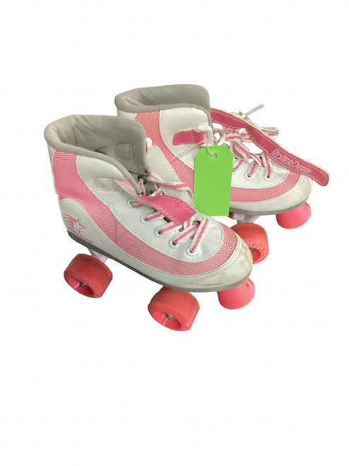 Vist Large View of Product Image Which is Used FIRESTAR Junior Roller Quad Skates White Junior 02