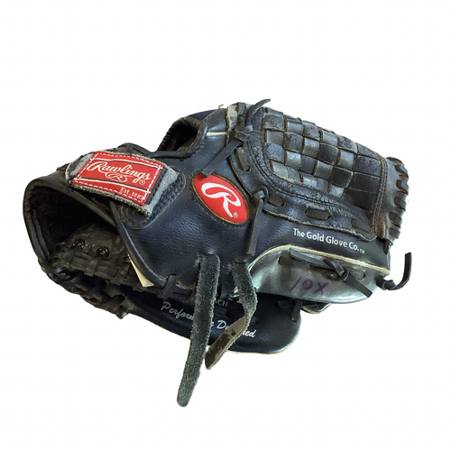 Vist Large View of Product Image Which is Used Rawlings A-ROD BB/SB Glove LH Throw Black 11"