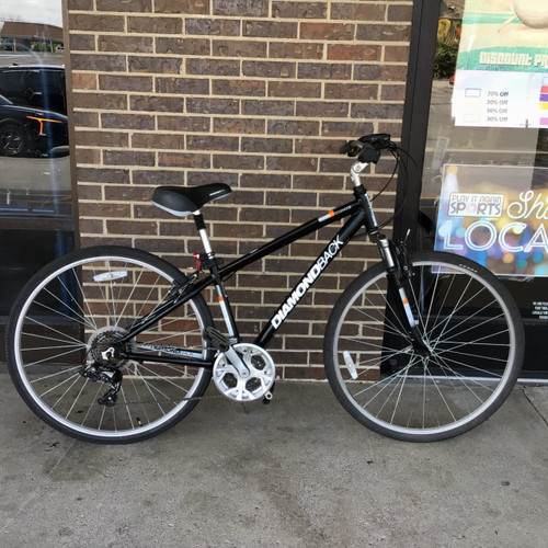 Vist Large View of Product Image Which is Used Diamondback 2017 EDGEWOOD SM HYBRID Hybrid/City Bike Mens Black 51-53cm - SM Mens Frame