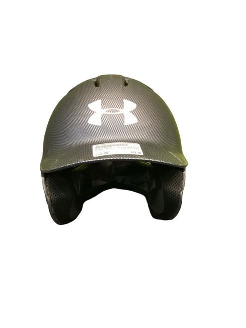 Vist Large View of Product Image Which is Used Under Armour BASEBALL HELMET Batting Helmet No Mask Black MD