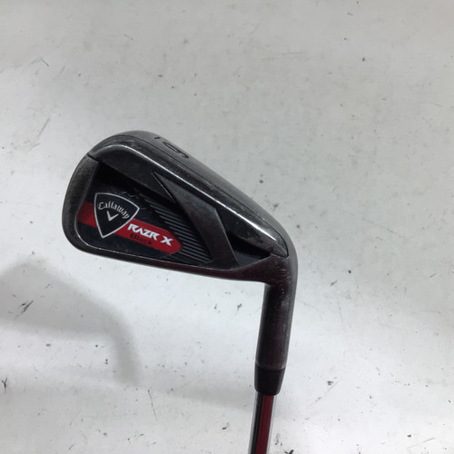 Vist Large View of Product Image Which is Used Callaway RAZR X BLACK 6 IRON RH S FLEX Mens Individual Iron RH 6 Iron