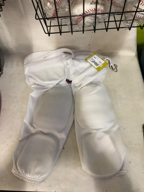Vist Large View of Product Image Which is Used Schutt Adult FB Integrated Pants White SM