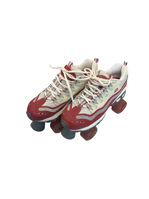 Vist Large View of Product Image Which is Used Sketchers SKECHERS SKATES Senior Roller Quad Skates Red Senior 11