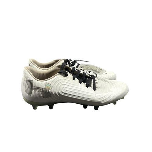 Vist Large View of Product Image Which is Used Under Armour MAGNETICO Soccer Cleats White Senior 11.5