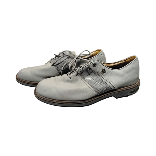 Vist Large View of Product Image Which is Used Foot Joy PREMIERE Mens Golf Shoes Grey Senior 9
