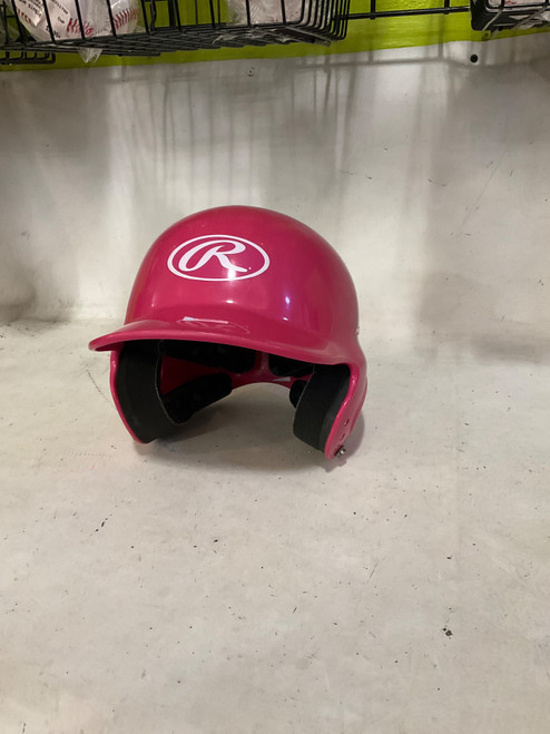 Vist Large View of Product Image Which is Used Rawlings BATTING HELMET Batting Helmet No Mask Pink SM