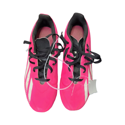 Vist Large View of Product Image Which is Used Adidas SOCCER CLEATS SZ4.5 Soccer Cleats Pink Junior 04.5