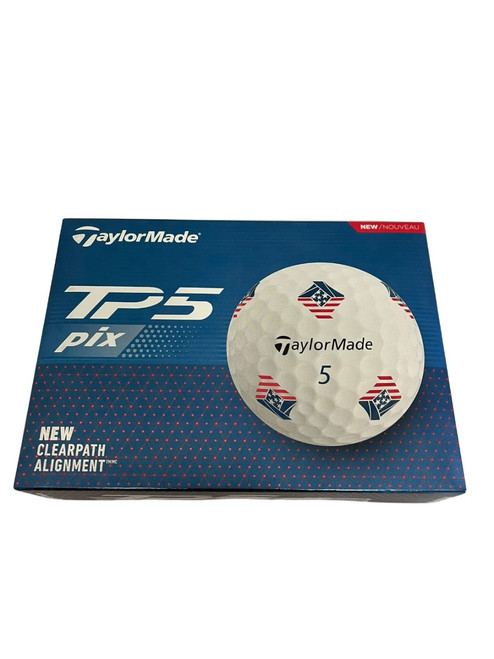 Vist Large View of Product Image Which is New Taylormade TP5 Pix 12 Pack - Golf Balls Dozen