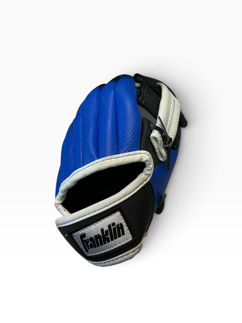 Vist Large View of Product Image Which is Used Franklin AIR TECH BB/SB Glove T-ball Royal Blue 8"