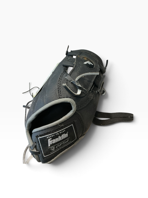 Vist Large View of Product Image Which is Used Franklin READY TO PLAY BB/SB Glove T-ball Black 8"