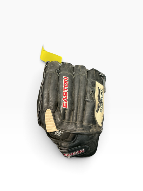 Vist Large View of Product Image Which is Used Easton BLACK MAGIC BB/SB Glove LH Throw Black 14"