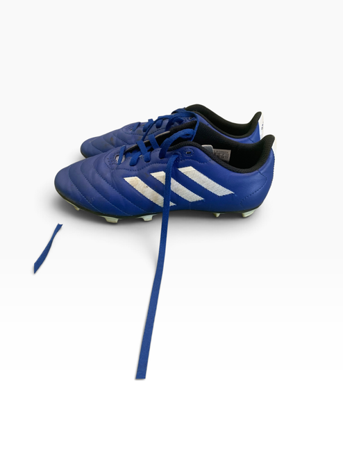 Vist Large View of Product Image Which is Used Adidas Soccer Cleats Royal Blue Junior 04.5