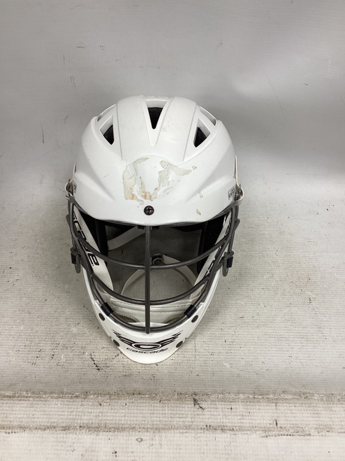 Vist Large View of Product Image Which is Used Cascade CS-R Lacrosse Helmet White One Size