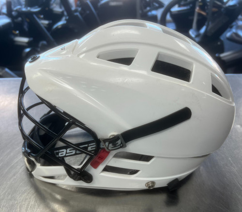 Vist Large View of Product Image Which is Used Cascade CS Lacrosse Helmet White One Size
