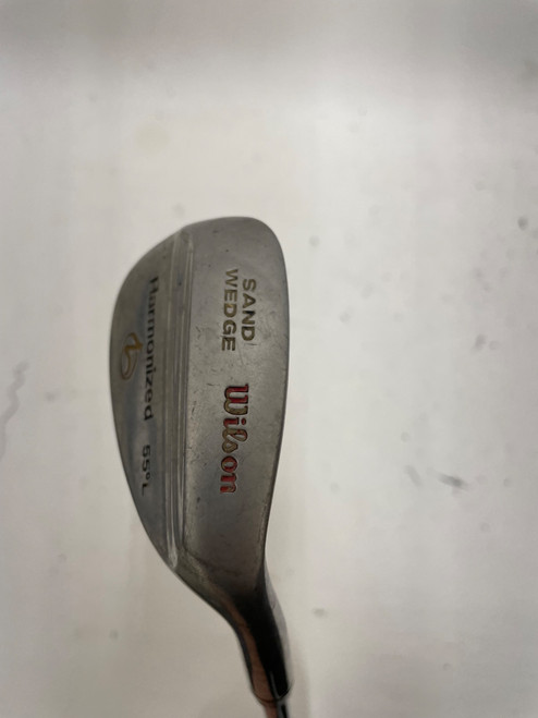 Vist Large View of Product Image Which is Used Wilson HARMONIZED SAND WEDGE Golf Wedge Mens RH Sand Wedge