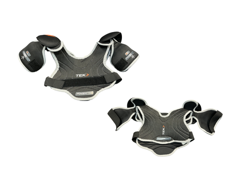 Vist Large View of Product Image Which is Used Powertek V1.0 Youth Shoulder Pads LG