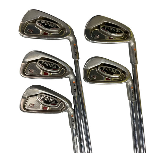 Vist Large View of Product Image Which is Used Ping I15 ORANGE DOT Mens Iron Set RH 5I-9I