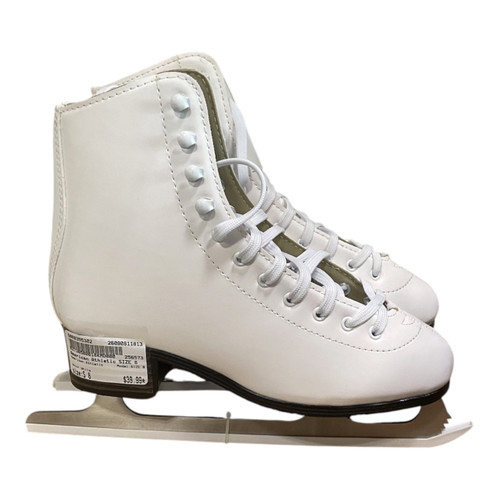 Vist Large View of Product Image Which is Used American Athletic SIZE 8 WomensFigure Skate White Senior 8