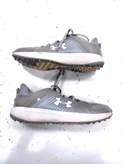 Vist Large View of Product Image Which is Used Under Armour Mens Golf Shoes Grey Senior 11
