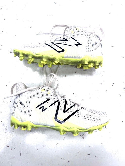 Vist Large View of Product Image Which is Used New Balance LAX Cleats Mens White Senior 4