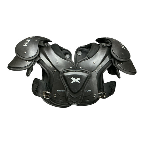 Vist Large View of Product Image Which is Used Xenith FLYTE FB Shoulder Pads Black MD