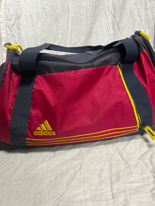 Vist Large View of Product Image Which is Used Adidas Soccer Player Duffel Bag Red