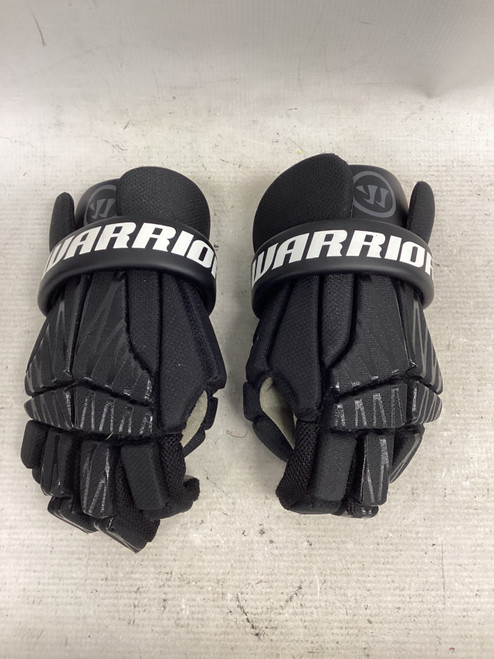 Vist Large View of Product Image Which is Used Warrior BURN NEXT Lacrosse Gloves Junior Black SM