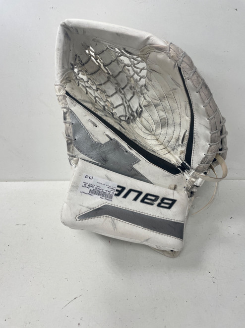 Vist Large View of Product Image Which is Used Bauer SUPREME ONE80 Senior Goalie Catcher White And Black