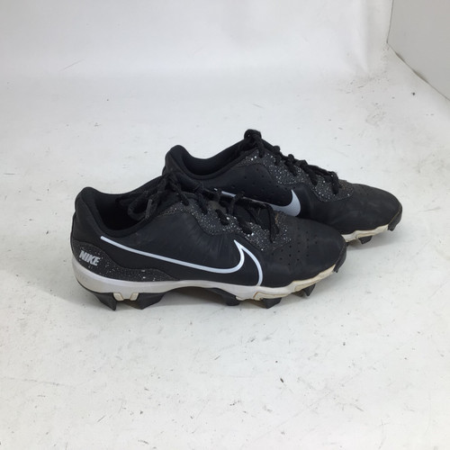Vist Large View of Product Image Which is Used Nike ALPHA HUARACHE 4 JR 5.5 BB/SB CLEATS BB/SB Cleats Black Junior 05.5