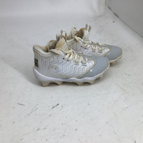 Vist Large View of Product Image Which is Used Under Armour HARPER 9 YTH 12 BB/SB CLEATS BB/SB Cleats White Youth 12.0