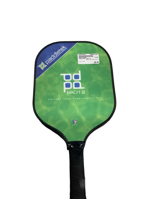 Vist Large View of Product Image Which is Used PADDLETEK MACH 2 Pickleball Racquet Green