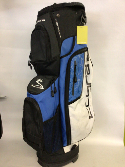 Vist Large View of Product Image Which is Used Cobra FLY-XL 14 WAY CART BAG Mens Cart Bag White/Black/Royal