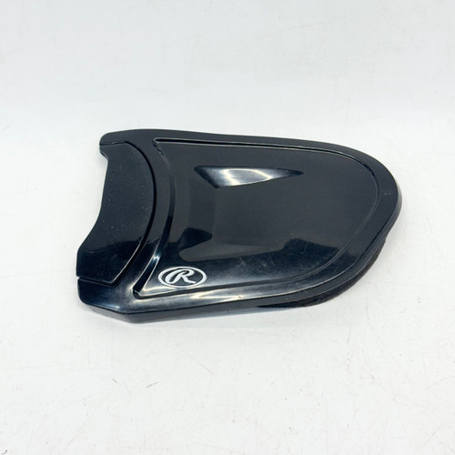 Vist Large View of Product Image Which is Used Rawlings R-EXT LH BATTER Batting Helmet Mask Black One Size