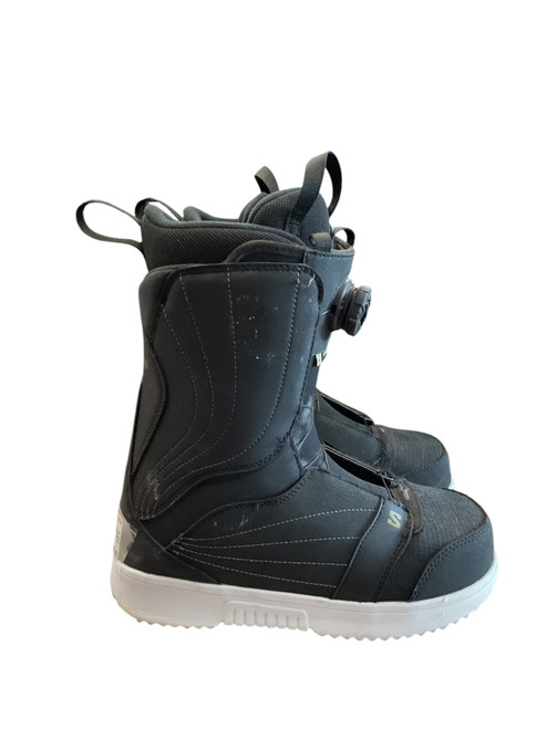 Vist Large View of Product Image Which is Used Salomon PEARL BOA SZ 9 WMNS Womens Snowboard Boots Black Senior 9