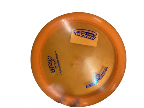 Vist Large View of Product Image Which is Used Innova BLIZZ CHAMPION KRAIT Disc Golf Driver Orange