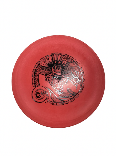 Vist Large View of Product Image Which is Used Innova DX STINGRAY Disc Golf Mid Range Red