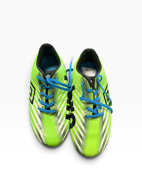 Vist Large View of Product Image Which is Used Umbro Soccer Cleats Neon Green Junior 02