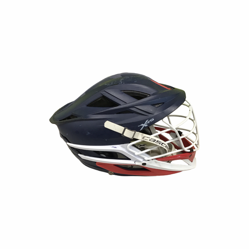 Vist Large View of Product Image Which is Used Cascade XRS Lacrosse Helmet Navy Blue One Size