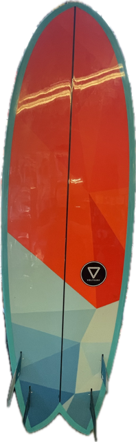 Vist Large View of Product Image Which is Used VOLT SURF Surfboard Orange 5Ft 10In