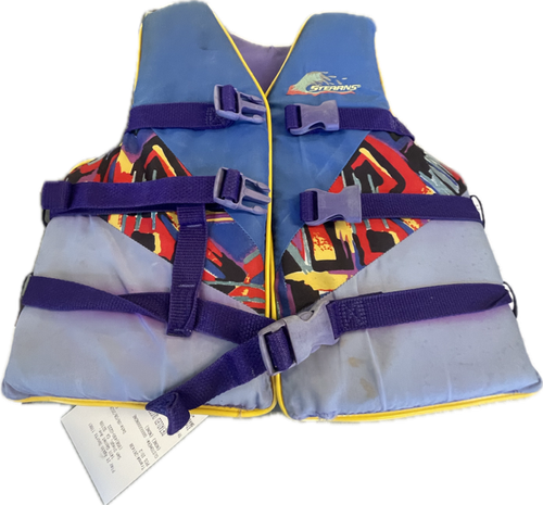 Vist Large View of Product Image Which is Used Stearns Adult PFD Navy Blue Youth 50-90