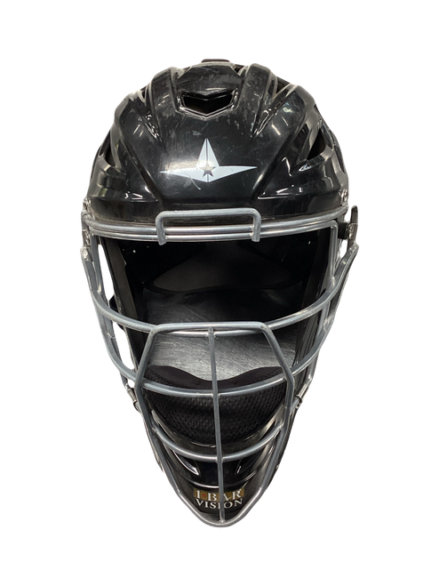 Vist Large View of Product Image Which is Used All Star HELMET Catchers Helmet w/Mask Black One Size