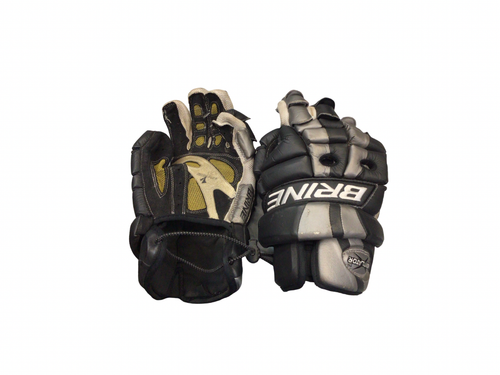 Vist Large View of Product Image Which is Used Brine VENTILATOR Lacrosse Gloves Mens Black 12"
