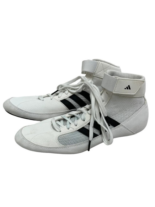 Vist Large View of Product Image Which is Used Adidas HVC Mens 9 Wrestling Shoes White