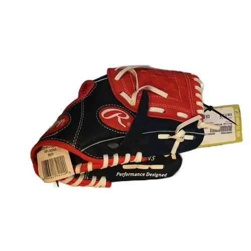 Vist Large View of Product Image Which is Used Rawlings WPL95NS BB/SB Glove RH Throw Navy Blue 9 1/2"